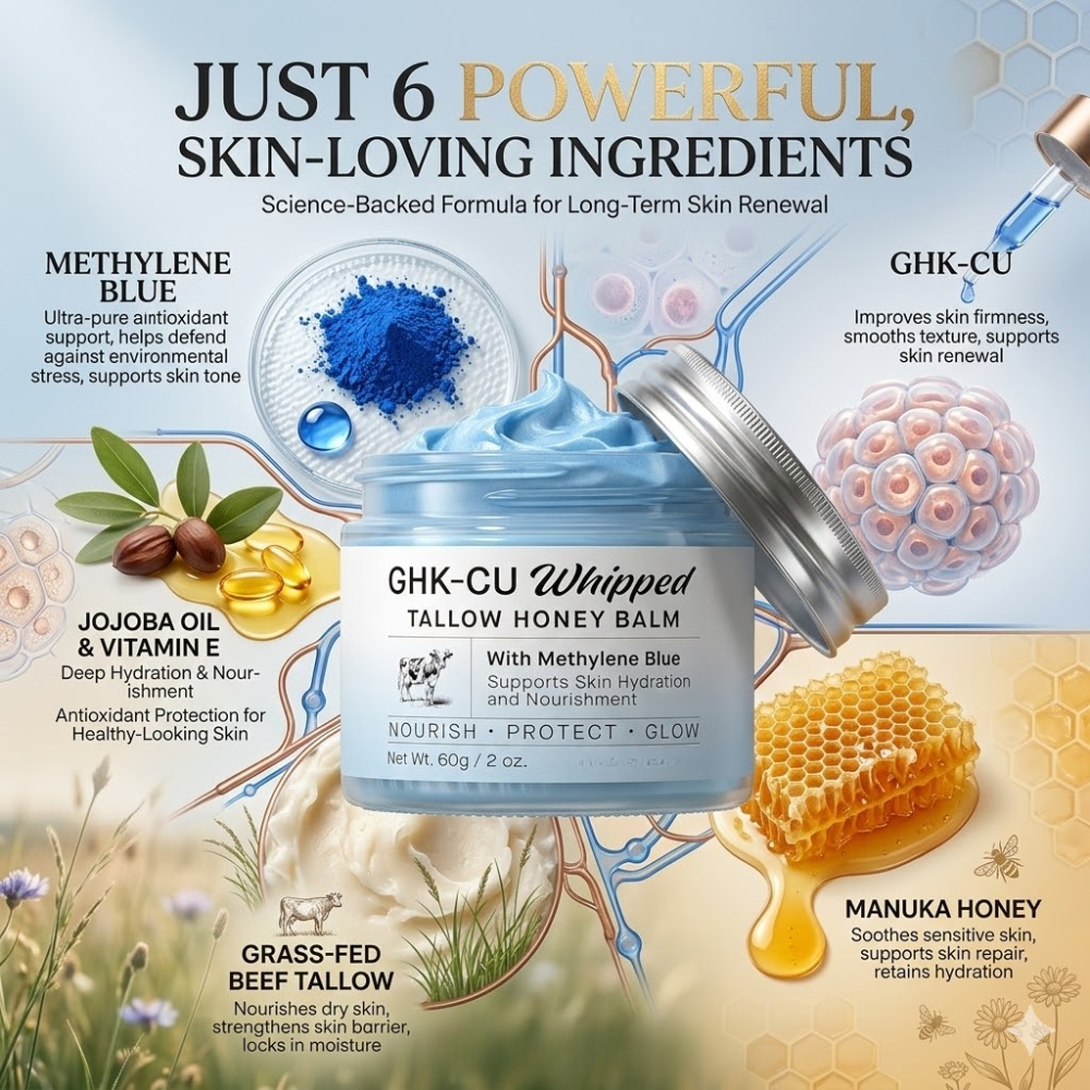 DermaBond | GHK-Cu Methelyne Blue Beef Tallow Balm